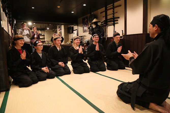 Ninja 1-hour Hands-on Lesson by Japanese master in Kyoto -Entry - The 1-Hour Flow: Kuji-In to Sword, Kunai, Shuriken, and Blowgun Darts