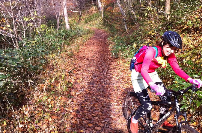 Nopporo Forest Mountain Bike Tour from Sapporo, presenting a retro Cycle cap - The mountain tracks racers use, and why you should care