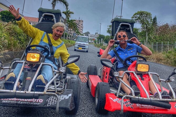 Okinawa HIP-HOP BUS A Course Tour | Churaumi Aqualium,Kori Island - Stop 1, Nago Pineapple Park Cart Ride and Dino-Style Detour