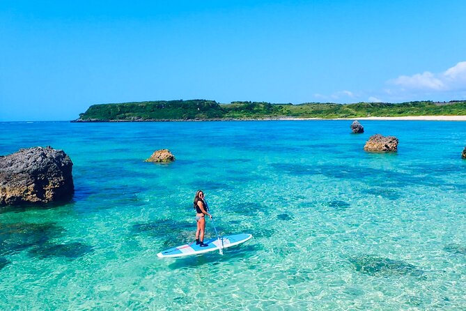 Okinawa Miyako Beach SUP or Canoe and sea turtle Snorkeling - What actually happens in the water: paddling first, then snorkel