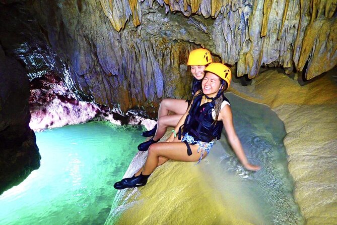 Okinawa Miyakojima 1 day Sea Turtle Snorkeling & Pumpkin Cave & Sea Kayak - Entering the Pumpkin Limestone Cave: climbing, descending, and a jump spot