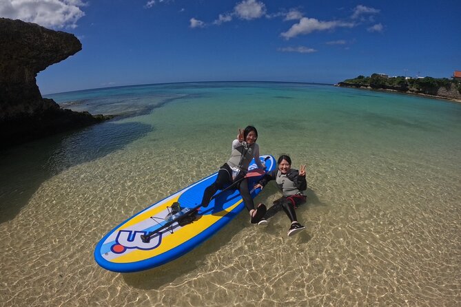 Okinawa West Coast 3-Hour Paddle-boarding adventures - SUP on Sobe Beach in Yomitan, where the lesson actually happens