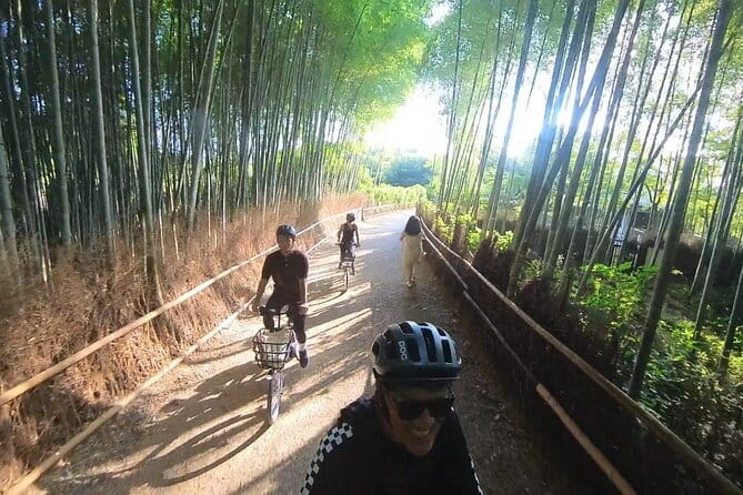 ONLY YOU in the Bamboo Forest! 4 hours E-bike tour with a local - Bamboo Forest Street on e-bikes: Moso bamboo and that early-morning hush