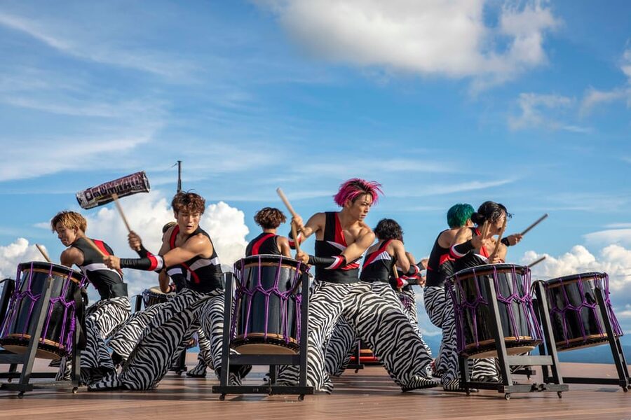 Open-air theater "Tao- no-Oka" Drum TAO Live performance - TAO-no-Oka and the Skyward Stage in Oita