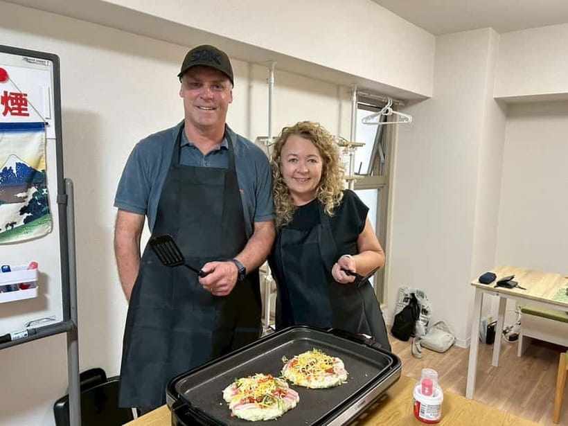 Osaka : Cooking Class Okonomiyaki & Takoyaki course in Nanba - Finding Dear Court Semba, Room 303, in Osaka’s Chuo Ward