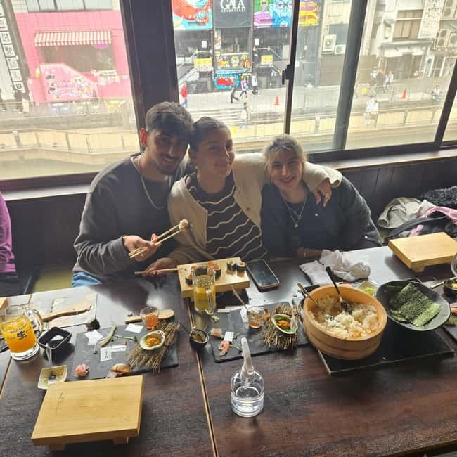 Osaka Dotonbori: Hand Roll Sushi Experience - Wasabi heat, the one moment that can catch you off guard