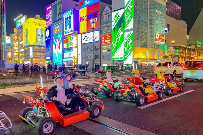 Osaka Go Karting Tour with Funny Costume - The First Stop Vibe: Start Point Energy and That First Hand Wave
