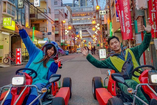 Osaka Go Karting Tour with Funny Costume - Namba and Dotonbori: Narrow Streets, Loud Fun