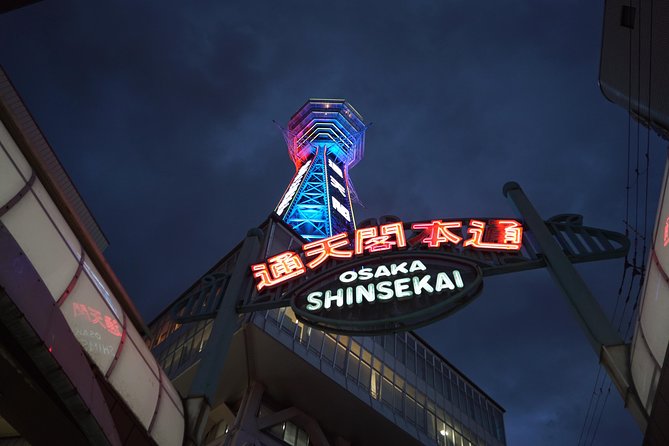 Osaka Local Foodie Walking Tour in Dotonbori and Shinsekai - Dotonbori and Doguya-suji: shopping, signs, and the knife-store vibe