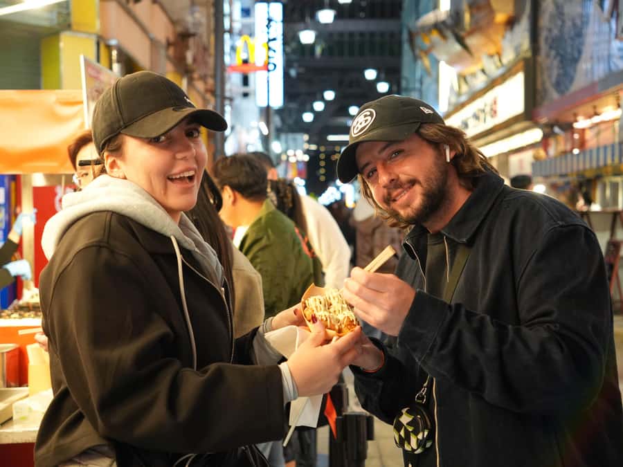 Osaka Morning Tour: Shitennoji Temple, Shinsekai &Doutonbori - What you actually eat: takoyaki, okonomiyaki, kushikatsu, croquette, and a drink