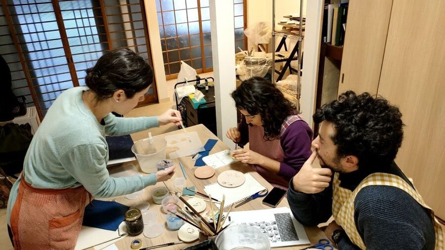 Osaka: Private Ceramic Painting Workshop - After class: firing, then shipping to your home