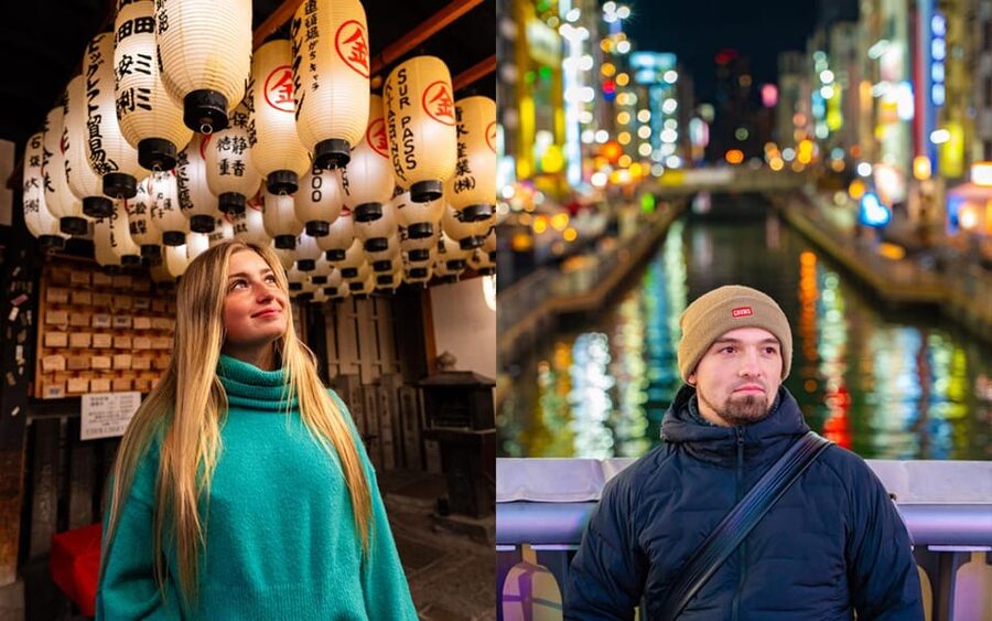 Osaka: Private Vibrant Nighttime Photoshoot (Dotonbori) - Hozenji Yokocho: Lantern Alley Photos With a Softer Tone