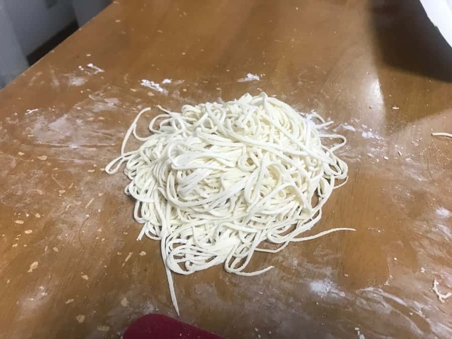 Osaka: Ramen and Gyoza Cooking Class in Dotonbori - Making gyoza: minced chicken filling and hands-on shaping