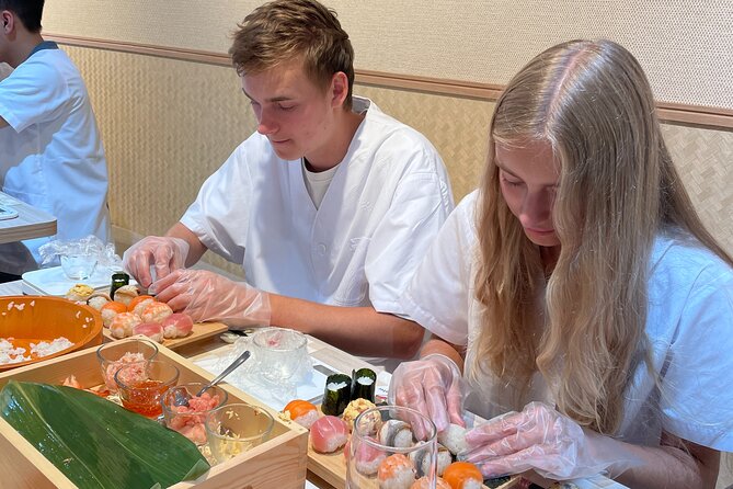 Osaka Sushi Making Class – Hands-On Nigiri & Rolls (Same-Day OK) - Eating your sushi, and the sake you can order