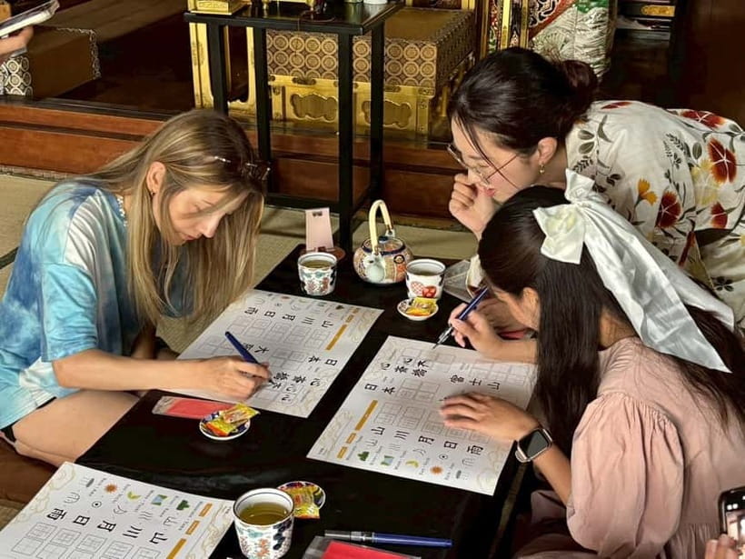 Osaka: Temple Tour and Traditional Calligraphy Lesson - Saishoji Temple, Just Steps from Yotsubashi Station