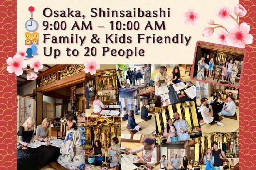 Osaka: Temple Tour and Traditional Calligraphy Lesson - A Clear Start: Guided Osaka History Plus Mindful Communication