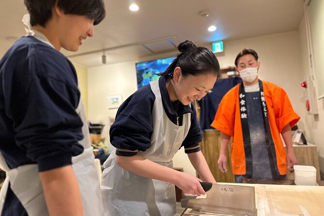 Popular in SapporoExperience authentic hand-made soba at a real soba shop! - The full soba flow: mixing, stretching, cutting, and tasting