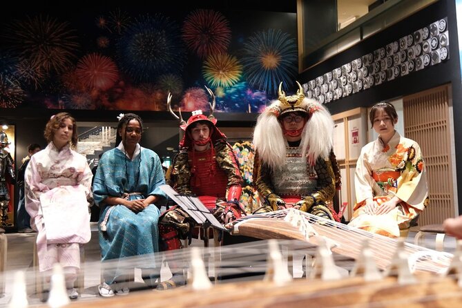 Premium Kimono Dressing, Tea Ceremony, Calligraphy, Samurai show - Calligraphy lesson: your characters, plus a keepsake