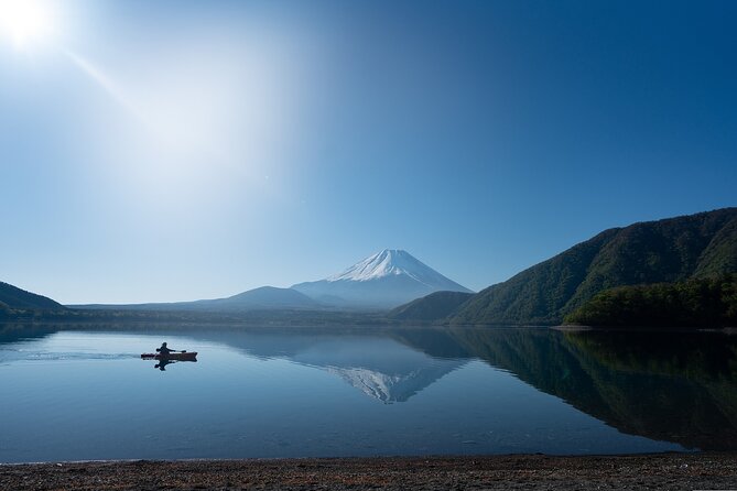 Private Unforgettable Mt Fuji Tour with English Speaking Driver - Oishi Park: lavender foreground, Fuji in the background