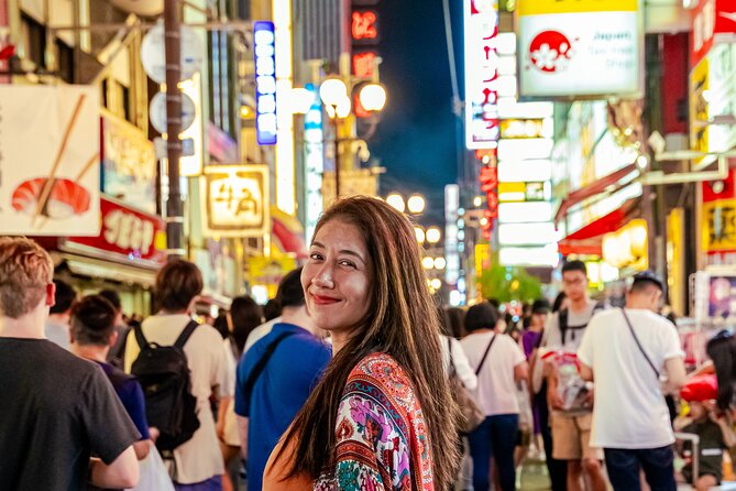 Private Vibrant Night Photoshoot Experience in Osaka (Dotonbori) - Hozenji Yokocho lantern alley: a calmer Osaka moment