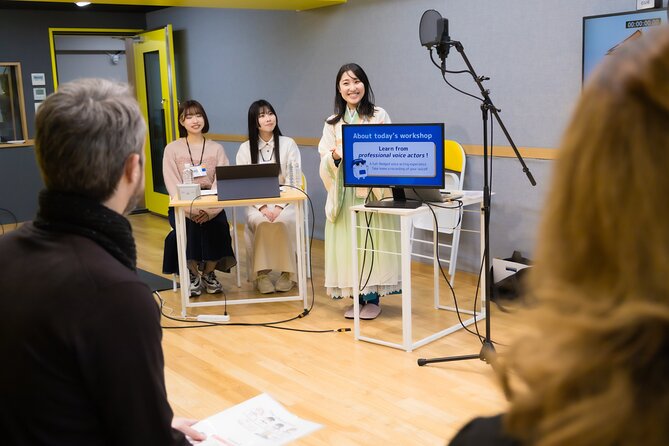Professional Japanese Anime Voice Acting Workshop in Tokyo - Your Keepsake: Studio Audio With Animation, Sent by Email Later