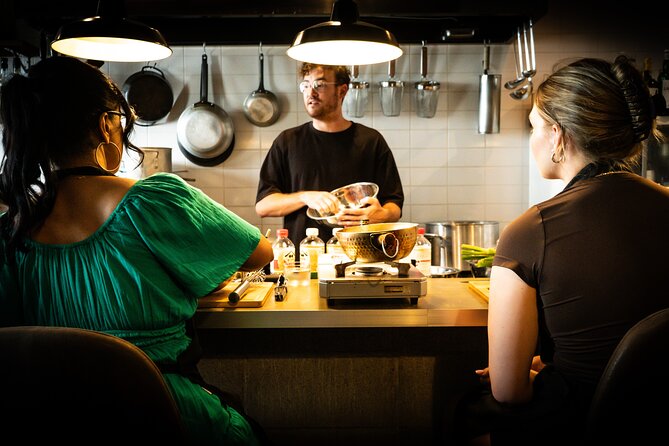 Professional Ramen & Gyoza with Ramen Chef in a restaurant! - A Tokyo ramen class that actually feels like real cooking