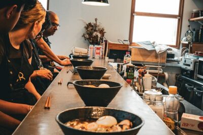 Professional Ramen & Gyoza with Ramen Chef in a restaurant!