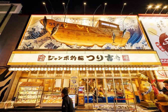 Retro Osaka Street Food Tour: Shinsekai - Kuromon Ichiba Market bites, then Sennariya Coffee to finish