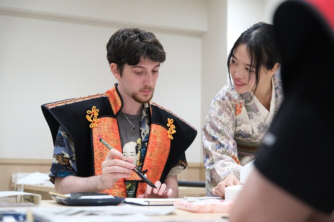 Samurai dress-up and shows, plus Tea Ceremony & Calligraphy - Calligraphy class: make your own mark