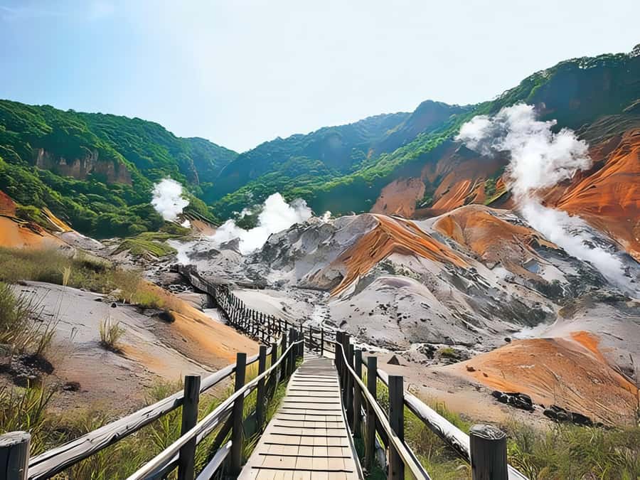 Sapporo: Hokkaido, Noboribetsu and Lake Toya Day Tour - Cape Chikyu (Earth Cape): a cliff called by Ainu roots
