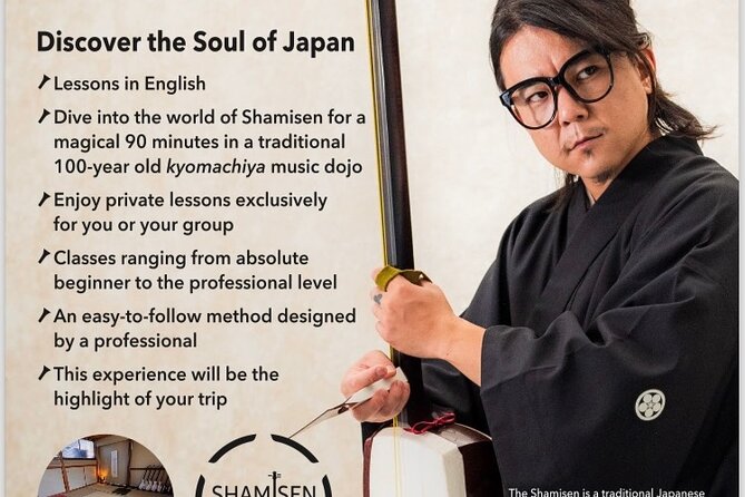 Shamisen Experience in Kyoto 【Private】 - Learning a Traditional Song in a Way You Can Follow