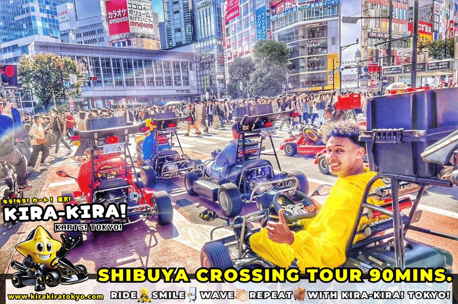 Shibuya Crossing x Tokyo Tower and more! Go-Kart Tour - Gear up, pick a costume, and get your bearings