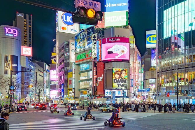 Shibuya Go Karting Tour with Funny Costume - Driving the Shibuya Scramble in a Costume Go-Kart