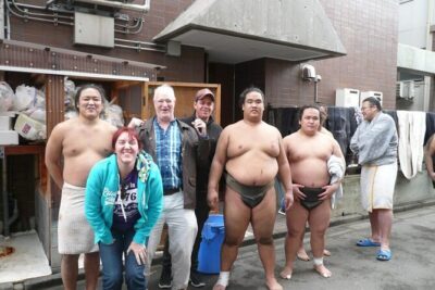 Sumo Morning Training Watch in Tokyo,Hotel-pickup w/English guide