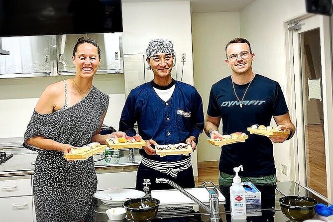 Sushi Making Experience Class in Naha Makishi Public Market - What you eat at the end: 8 sushi pieces plus soup, gari, and tea