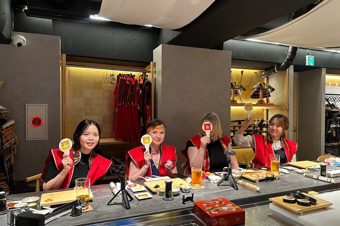 Sushi Making with Interactive Samurai Experience at JIN-ASAKUSA - What You Taste: Crab, Caviar, Wagyu, and More