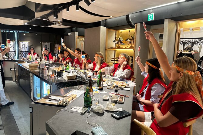 Sushi Making with Interactive Samurai Experience at JIN-ASAKUSA - Course Options: SHOGUN vs Trio Experience Chef Live