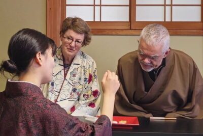 Tea Ceremony in 150 Years Old Townhouse with Tables and Chairs