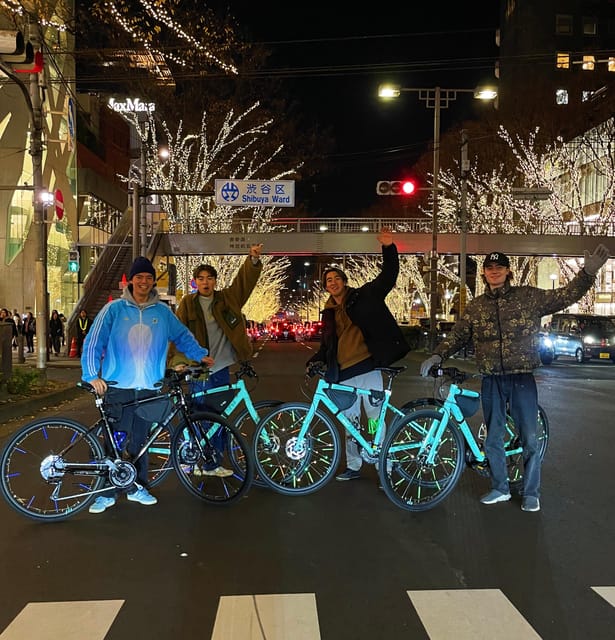 Tokyo: 2-Hour Night Bike Tour of the City's Hidden Gems - Neon-Lit Bikes Rolling Out of Yoyogi Park