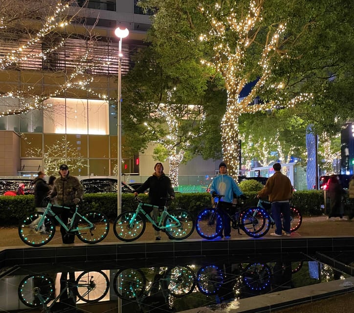 Tokyo: 2-Hour Night Bike Tour of the City's Hidden Gems - Finishing With Tokyo Tower’s Red-and-White Silhouette