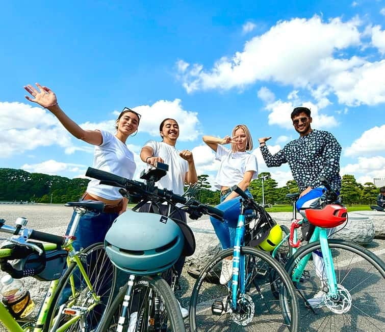 Tokyo: 3-Hour Bike or E-Bike City Highlights Tour - Bikes, helmets, and the safety vibe you should expect