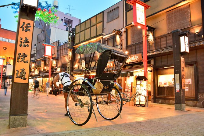 Tokyo Asakusa Rickshaw Tour - Japanese gardens, Lucky Fortune Cow Shrine, and peaceful breaks
