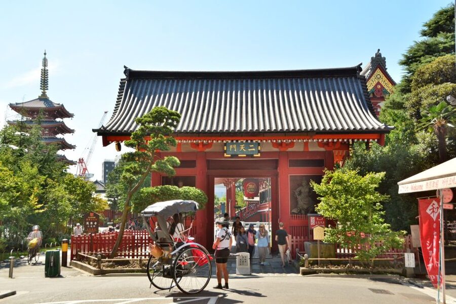 Tokyo: Asakusa Sightseeing Tour by Rickshaw - Tanuki-doori and the quirky street details that make Asakusa feel real