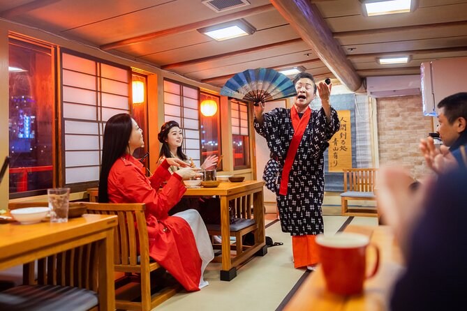 Tokyo Bay Yakatabune Dinner/Day Cruise with Japan Show and Drinks - Fuji TV on the waterfront: icon views without the museum schedule