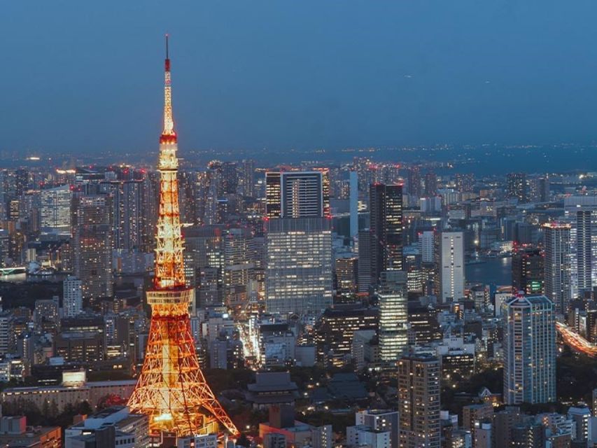 Tokyo Dinner Cruise & Tradition Show & Drinks & Tokyo Tower - Tokyo Tower finishing stop: when daylight makes the 150m deck worth it