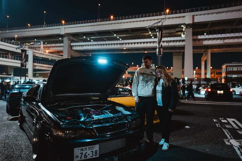 Tokyo Drift: Daikoku PA Supreme Car Experience 大黒PA - The ride to Yokohama: a warm-up stop for car spotting