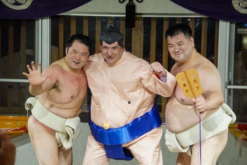 Tokyo: Family Sumo Workshop & Live Wrestling Show with Lunch - The exhibition match, then the chance to challenge a wrestler