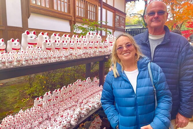 Tokyo: Gotokuji Lucky Cat Temple, Shinjuku Cat Cafe, 3D Giant Cat - Gotokuji Temple: thousand lucky cats and a calmer pace