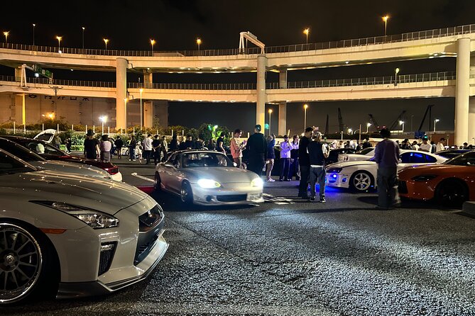 Tokyo JDM Car Meet Experience in Daikoku PA - Tokyo Tower after the cars: a classic view break