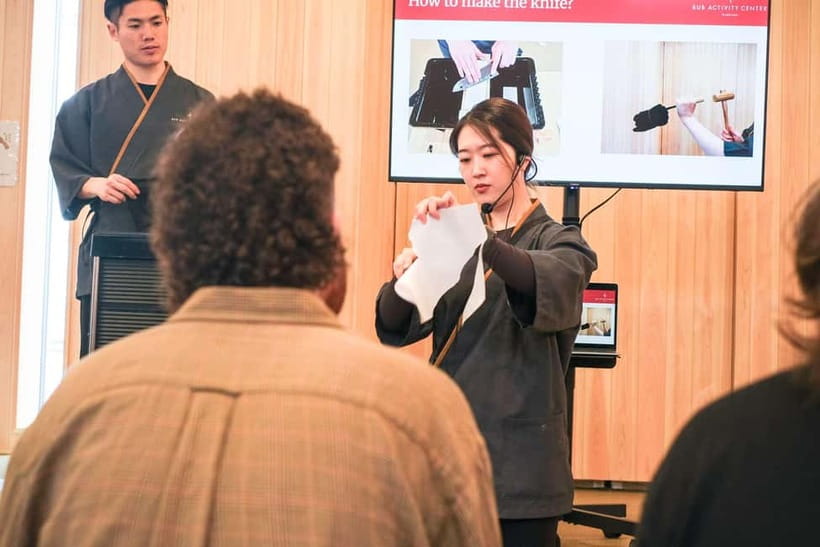 Tokyo: Knife Making Workshop (Sharpening, Engraving) - The Sharpening Session, Where Patience Pays Off